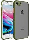 Glasgow Matte Back Case Compatible for Apple iPhone 6s Back Case Cover Matte Translucent (Camera Protection) - Green