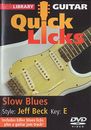 Lick Library Guitar Quick Licks Jeff Beck Slow Blues (2008) Mich DVD Region 2