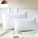 Bed Pillows Ergonomic Gusseted Neck Support Soft Pillow For Side & Back Sleepers