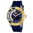 Invicta Men's 12847 Specialty Blue Dial Blue Polyurethane Watch, Blue, 45 mm, Specialty