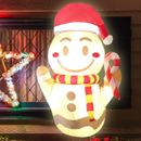 Luces LED inflables para hombre pan de jengibre de 3,5 ft decoración de feliz Navidad