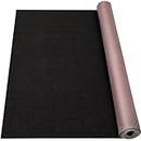 Grefinity Marine Carpet,6 FT x 14 FT Black Indoor Outdoor Carpet 0.2" Thick Boat Carpet with Water-Proof TPE Backing, Non-Slide Outdoor Marine Carpet Roll for Home, Patio, Porch, Deck