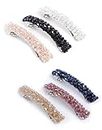 Shining Diva Fashion 6 Pcs Crystal Hair Clips for Women Girls Kids Latest Stylish Party French Barrette Hair Clip Accessories Combo (rrsd15806zb)