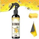 Bee Spray Furniture Polish,Natural Micro-Molecularized Beeswax Spray,Bee's Wax Furniture Polish Spray,Bees Wax Furniture Polish and Cleaner,Suitable for Wooden Furniture, Wooden Floors (1pcs)