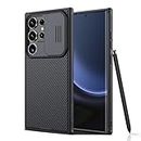 Nillkin Galaxy S24 Ultra Case, CamShield Pro for Samsung Galaxy S24 Ultra Case with Slide Camera Cover, S24 Ultra 5G Slim Phone Case 2024 6.8'' (Black)