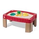 Step2 Naturally Playful Sand Table with Lid | Raised Sandbox made of plastic | Includes 4 accessories