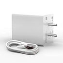 40W D Ultra Fast Type-C Charger for Sam-Sung Galaxy Tab S5e LTE/S 5 e, Sam-Sung Galaxy Tab A7 2020 / A 7, Huawei MatePad T10 / T 10, Sam-Sung Galaxy Tab S6 Lite LTE (40W,TB-7,WHT)