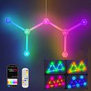 Smart LED Light Bars 3D Hexagon Gaming Lights Bedroom Wall Lights Music Sync AU