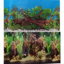 24"/60cm Aquarium Freshwater Planted Fish Tank & Wood Background #M