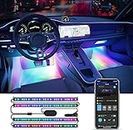Govee RGBIC Car LED Strip Lights, Smart Interior Car Lights with 4 Music Modes, 30 Scene Options and 16 Million Colors, APP Control Car LED Lights, 2 Lines Design Car Lights for Cars, SUVs, DC 12V