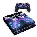 PS4 Pro Console Skins Decal Wrap ONLY - glowing butterflies in flight