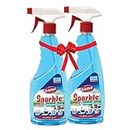 Trishul Sparkle Glass And Household Cleaner With Shine Booster | Pro Glass | Multi Surface Cleaner | Disinfectant | 500ml | Pack of 2