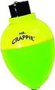 Betts Mr. Crappie RP78P-3YG Rattlin Round and Pear Floats, 7/8-Inch, 3-Pack, Yellow/Green