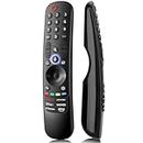 ZIEVA Compatible for Model LG Magic Smart LED TV Remote with Voice Control and with Scroll Mouse pointer - HotKeys Netflix, Movies and Prime Video, hotstar, alexa(Pairing Must) (MR 23 GA - with Voice)