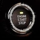 Crystal Rhinestone Car Bling Sticker Ring Emblem, Auto Start Engine Ignition Key & Button Bling, By Bling Car Decor (Silver) by Bling Car Decor