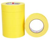 3M 06654 Automotive Refinish Masking Tape, 1-1/2'' x 180', Yellow, 6 Rolls