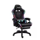 RGB Gaming Chair With Footrest and Lumbar Massage