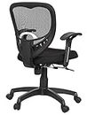 FUGO Nice Goods Executive Chair|| Ergonomic Leatherette Office|| Work From Home Chair|| Strong Metal Base||High Comfort Seating Chair|| Study Chair||Computer Chair|| Gaming Chair- Black 014T
