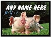 Cuddly Pigs Personalised Computer Mouse Mat
