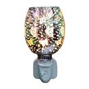 MAIDONG Scentsy Wärmer | 3D-Schmetterlingsglas Steckbarer Duftwärmer Wachskuchenbrenner Duftnachtlicht mit Schmetterlingseffekt | Schmelzgerät,Duftwärmer für Schlafzimmer Wohnzimmer, Dekoration