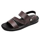 Sandali X Outdoor Casual non Slip Breathable Beach Fashion Sandals Men's Open Toe Summer Men Sandali (Brown-c, 44)