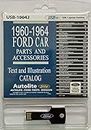 1960-1964 Ford Car Parts and Accessory Catalog (USB)