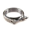 SIKUAI Automative 4" Stainless Steel Exhaust V-Band Clamp Male/Female Exhaust Clamp Flange Assembly Kit