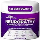 Medical Miracles Neuropathy Nerve Therapy Max-Potency Relief Cream for Feet, Hands, Legs, and Toes - Enriched with Arnica, Vitamin B6, Aloe Vera, MSM - Expertly Crafted for Exceptional Relief 4oz