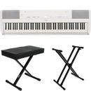 Yamaha P515WH 88-key Digital Piano with Speakers Essentials Bundle - White