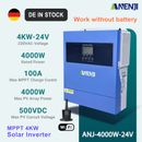4000W Off Grid MPPT Solar Inverter Hybrid 100A Pure Sine Wave 24V 220V 500V WIFI