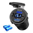 2Port USB Super Fast Car Charger Adapter For iPhone Samsung Android Phone 12-24V