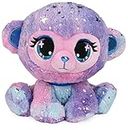 P.Lushes Pets Gem Stars Collection, Skylar Royale Monkey Stuffed Animal, Purple/Blue, 6”