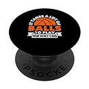 It Takes A Lot Of Balls Divertente giocatore di basket Bball Fan PopSockets PopGrip Intercambiabile