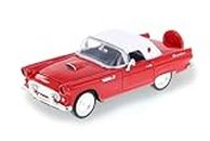 1956 Thunderbird Closed Convertible, Red - Showcasts 77312R - 1/24 Scale Diecast Model Car
