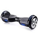 Studtoy Smart 6.5" Hoverboard Wheels with Bluetooth Music Speaker & RGB 3D LED Light | Trendy & Stylish Electric Hoverboard with Remote Control for Adults | Musical Hoverboard best for Gift- Ferrari Wheels[Classic Edition]