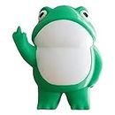 Louttary Rebellious Frog Figurine Frog Garden Statue Cute Mini Frog for Garden Decor, Desktop Ornaments