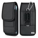 ykooe Porta Cellulare Cintura RFID Blocker per iPhone SE 2020/2022 8 6s 6 7 13 Mini 12 Mini Borsello da Cintura Uomo, S