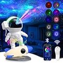 Astronaut Galaxy Projector, Star Nebula Projector with Rocket Lamp, Night Lights LED Star Projector for Bedroom, Remote Control, White Noises, Bluetooth Speaker for Parties, Ceiling, Room Decor, Gifts