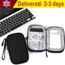 Double-Layer Electronics Accessories Bag Organiser for Cables With Hand Strap