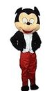 Kkalakriti Mickey Mascot Cartoon Fancy Costume Dress for Professional Events - Black(Plastic)