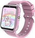 ELEJAFE Kids Smart Watch for Boys Girls, 26 Games Smart Watch for Kids with Learning Cards, Parental Controls, Music, Camera, Alarm, Pedometer, Educational Gifts toys for Kids 3-14 Years Old