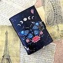 DI-KRAFT Leather Handcrafted Journal Diary Butterfly Printed Office and Personal Use Travel Planner Unruled Artist Sketchbook Writing Diary With C-Lock brass (200 Pages)