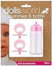 DOLLSWORLD from Peterkin | Deluxe Dummies & Bottle | Includes drinking bottle and 2 dummies | Dolls & Accessories | Ages 18m+