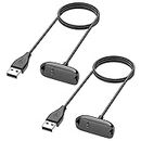 Vancle 2 Pack Charger Cable for Fitbit Inspire 2/Ace 3, Durable USB Fast Charging Cradle Dock Stand Cable for Fitbit Inspire 2 Fitness Tracker (3.3 ft)