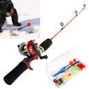 Ice Fishing Rod Reel Hooks Combo Outdoor Ice Fishing Combo Complete Kit k Z1I6