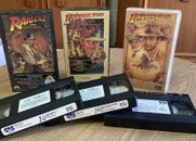 Indiana jones VHS trilogy PAL VIDEO CASSETTE TAPES X3 RARE LOT Australia 