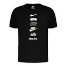 Nike Men's M NSW Tee Club+ HDY Pk4 Top, Wolf Grey/White, L