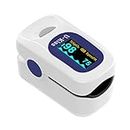 Pulse Oximeter, Oxygen Monitor Finger Adults, Blood Oxygen Saturation Monitor, Heart Rate Monitor Fingertip and sp02 Oxygen Meter, For COPD, Pneumonia, Sleep Apnea Sufferers