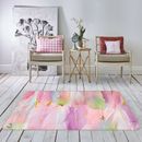 3D Dreamy Pink Feather NAO5326 Game Rug Mat Elegant Photo Carpet Mat Fay
