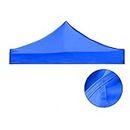 Deluxe 10x10 Feet Gazebo - Premium Outdoor Retreat with Enhanced Features (Only Gazebo Top Fabric) (Blue)